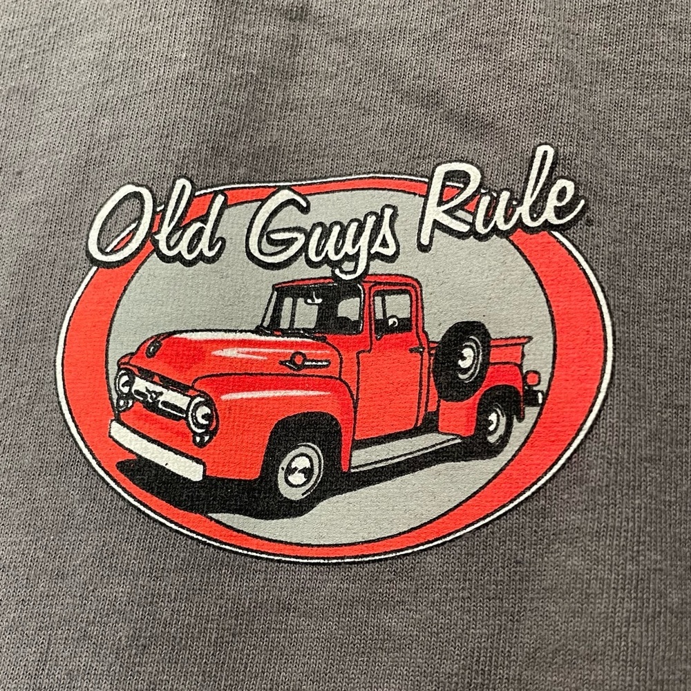 MENS: Old Guys Rule Graphic Print Short Sleeve Shirt - Picture 3 of 7